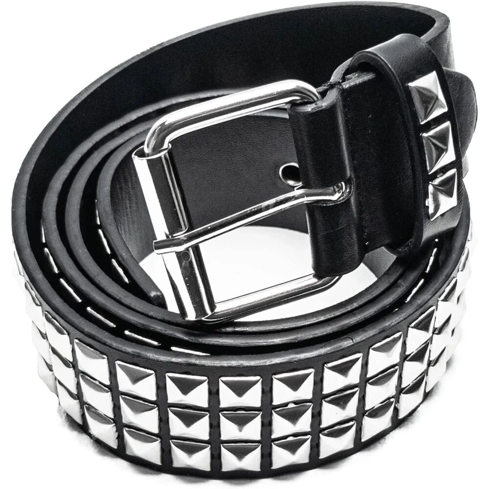 Punk Studded Belt for Women Rock Threads Goth Stud Gothic Clothing Black